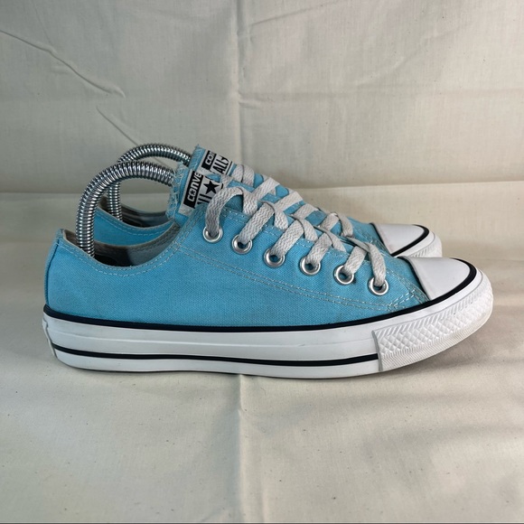 Converse All Star Light Blue Low Top Lace Up Sneakers Women's 7 137835F - Picture 1 of 8